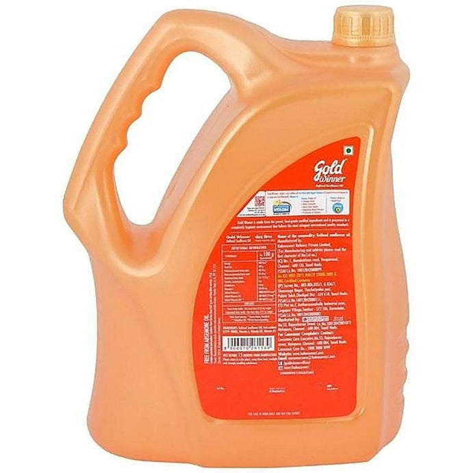 Gold Winner Sunflower Oil Jar 5ltr