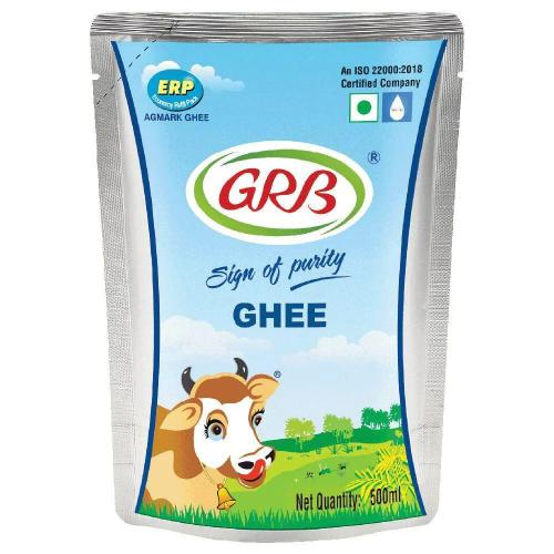 Grb Cow Ghee Standee Pouch 500ml