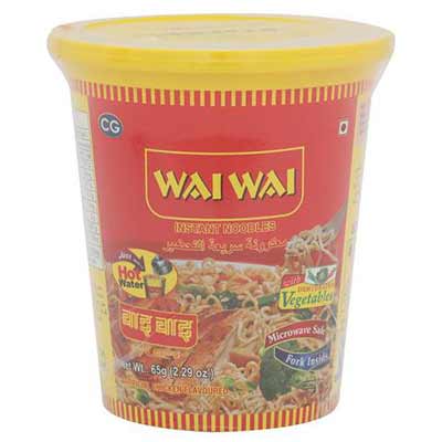 Wai Wai 123 Chicken Cup Noodles 75 g