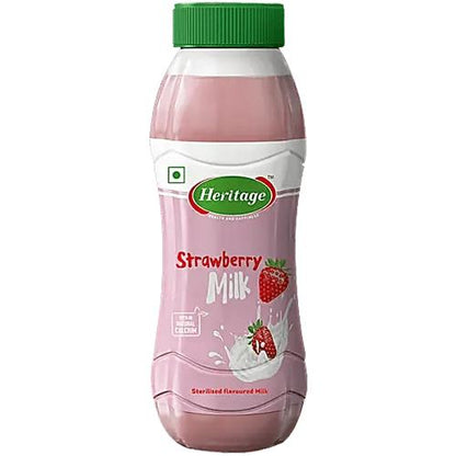 Heritage Strawberry Falvoured Milk Bottle 180 ml