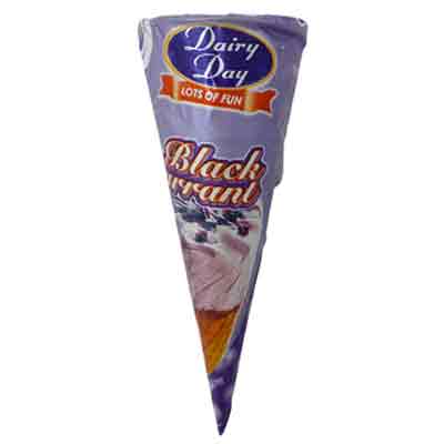 Dairy Day Black Currant Cone Ice Cream 110ml
