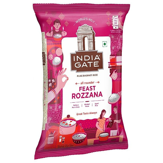 India Gate Feast Rozana Basmati Rice 1kg