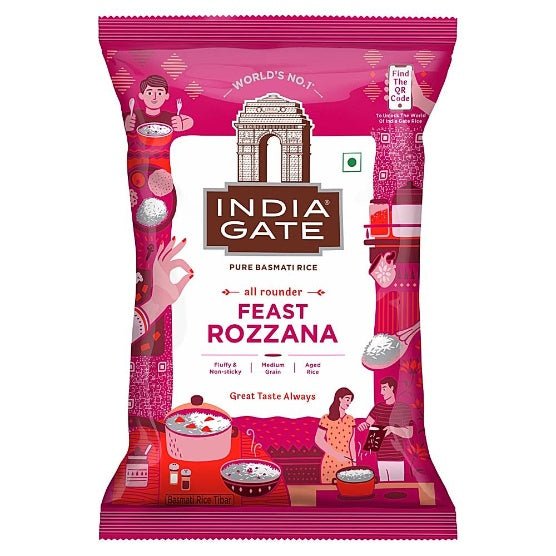 India Gate Feast Rozana Basmati Rice 1kg