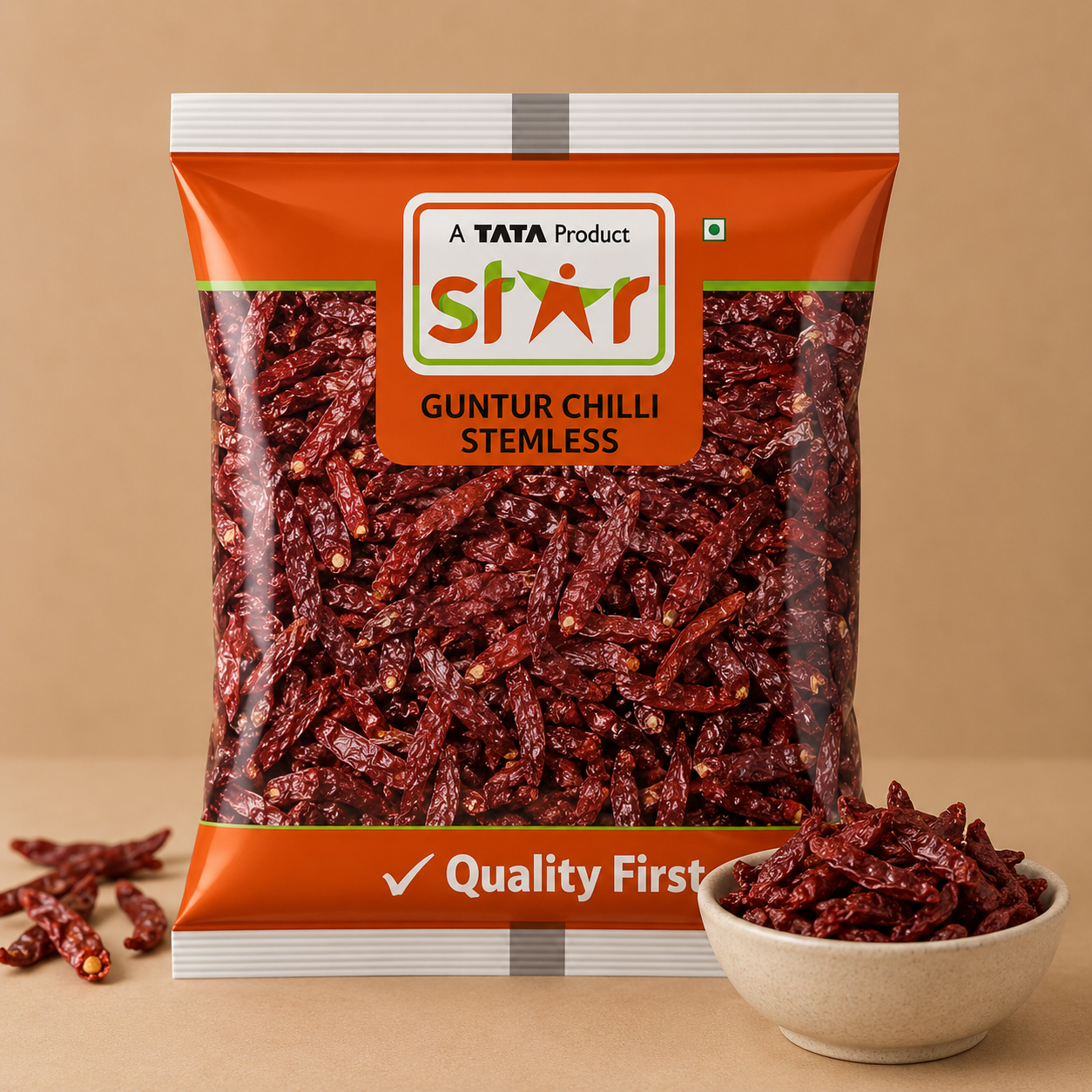 Star Whole Guntur Chilli Stem Less 200 g