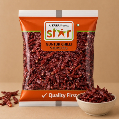 Star Whole Guntur Chilli Stem Less 200 g