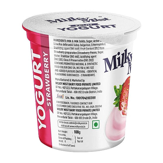 Milky Mist Strawberry Fruit Yoghurt 100 ml