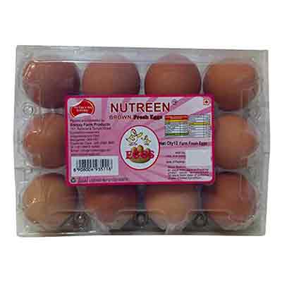 Nutreen Brown Eggs Pack Of 12