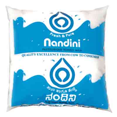 Nandini Tonned Fresh Milk Pouch 500 ml