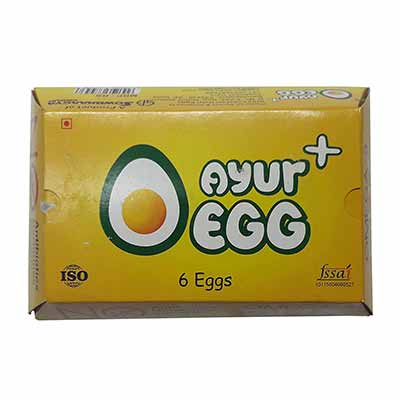 Ayur Organic Plus Eggs pack of 6