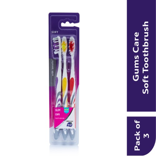 Skye Gums So Strong Toothbrush Soft pack of 3