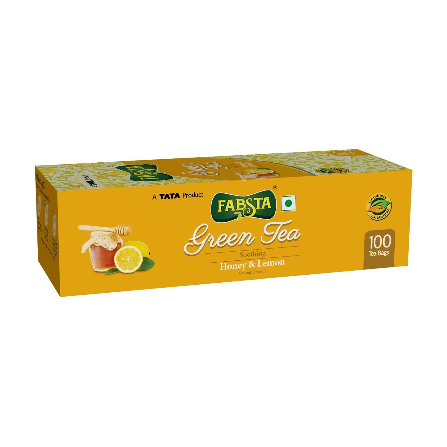 Fabsta Honey & Lemon Green Tea Bags 100 pcs