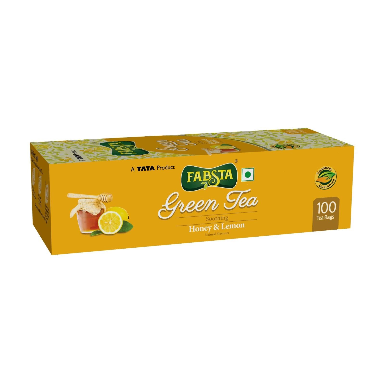 Fabsta Honey & Lemon Green Tea Bags 100 pcs – Starquik
