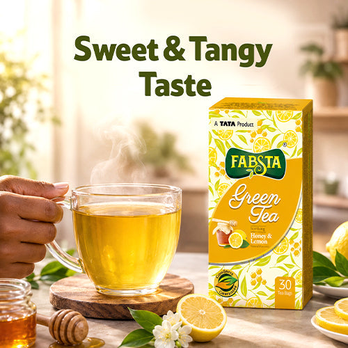 Fabsta Honey & Lemon Green Tea Bags 25 pcs