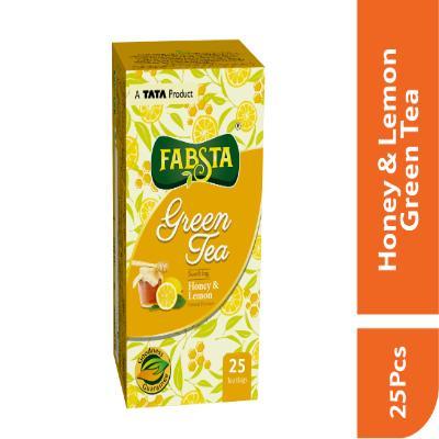 Fabsta Honey & Lemon Green Tea Bags 25 Pcs