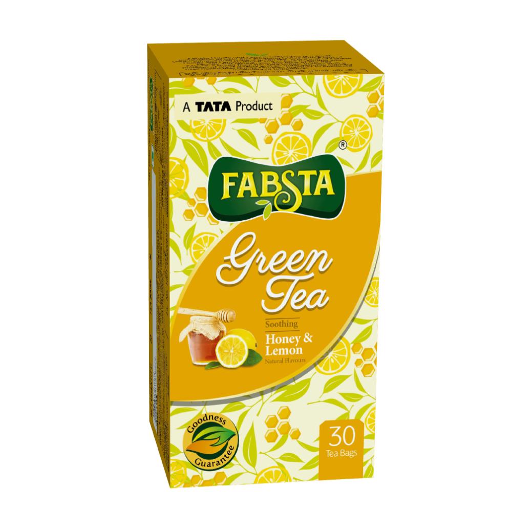Fabsta Honey & Lemon Green Tea Bags 25 pcs