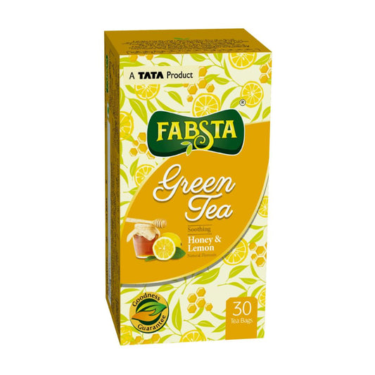 Fabsta Honey & Lemon Green Tea Bags, 25 Pcs