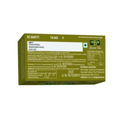 Fabsta Mint Lemon & Ginger Tea Bags, 25 Pcs