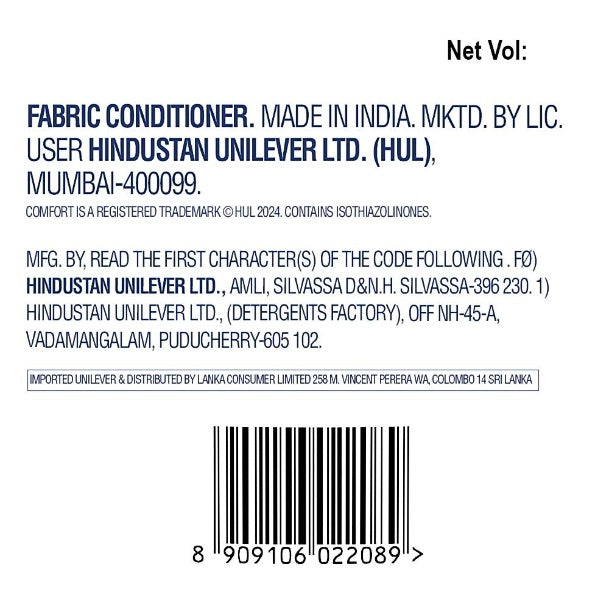 Comfort After Wash Morning Fresh Fabric Conditioner Pouch 2 ltr