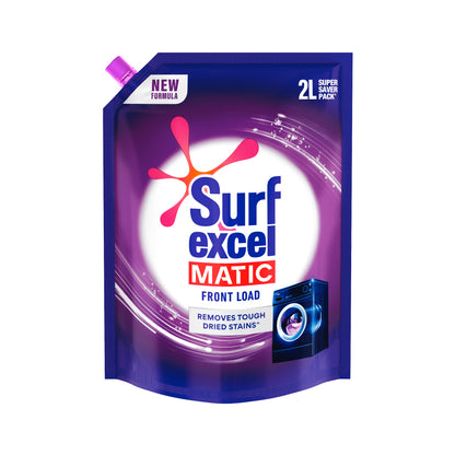 Surf Excel Matic Liquid Detergent Front Load Pouch 2l