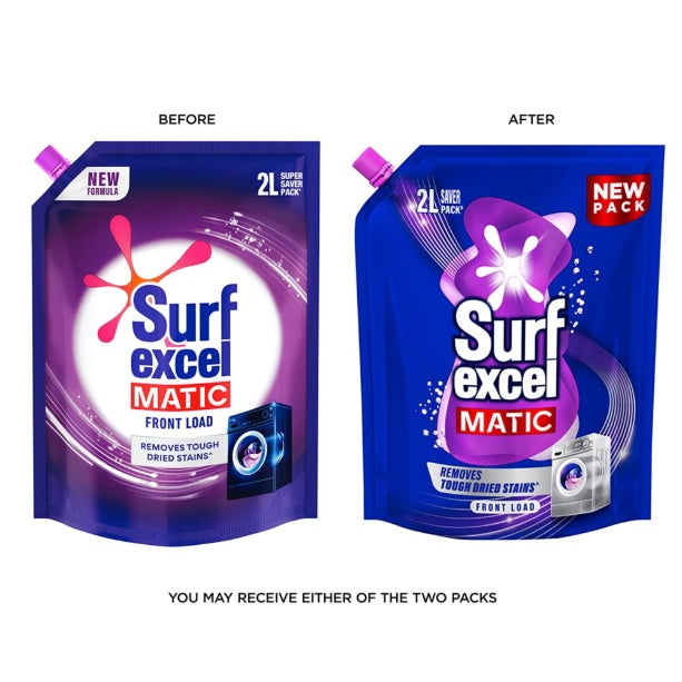 Surf Excel Matic Liquid Detergent Front Load Pouch 2 ltr