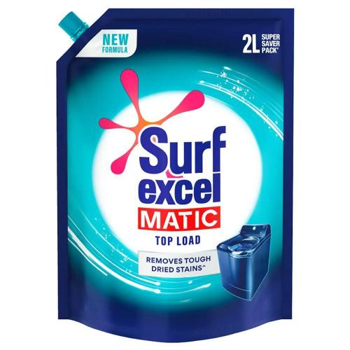 Surf Excel Matic Liquid Detergent Top Load Pouch 2L
