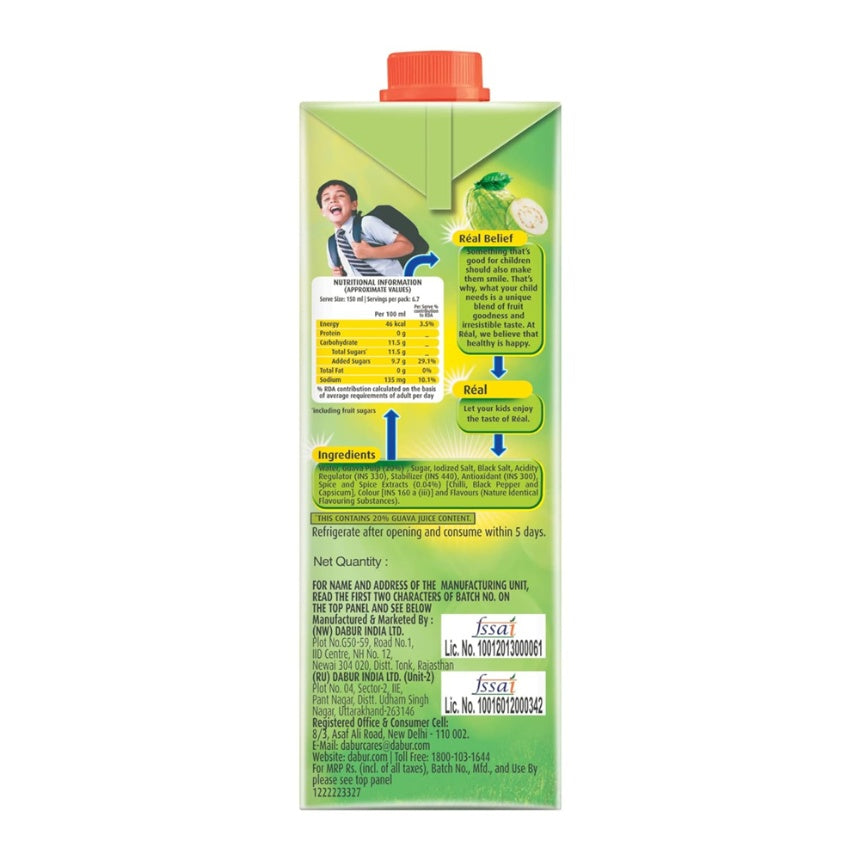 Real Chatpata Guava Tetrapak 1 ltr