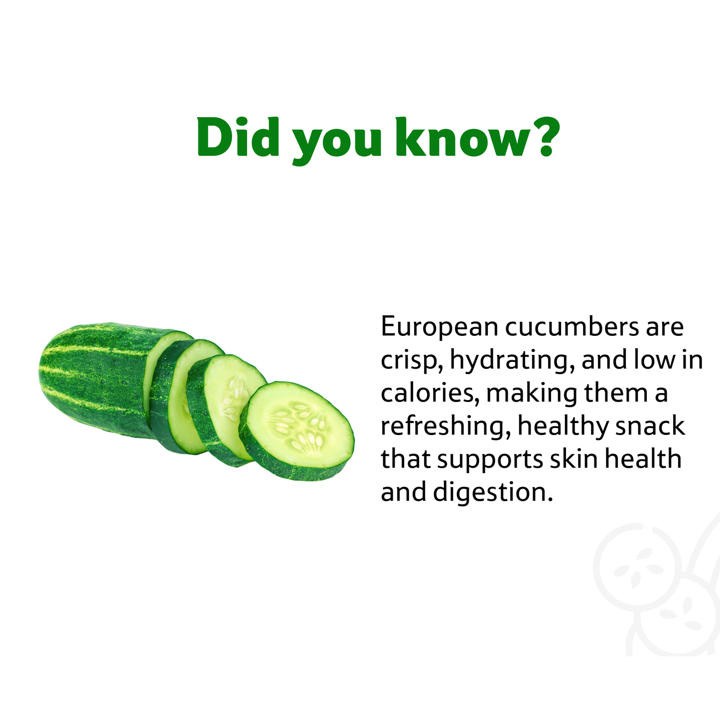 Cucumber European, 500 g
