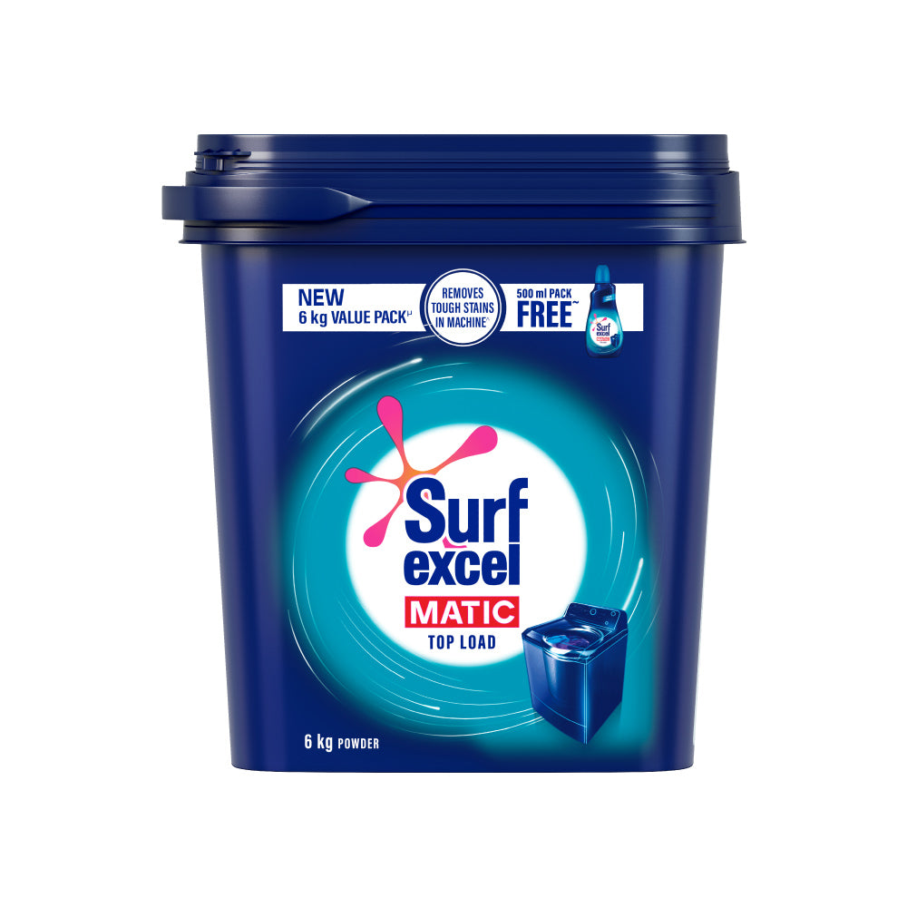 Surf Excel Matic Top Load Detergent Powder 4kg+2kg free