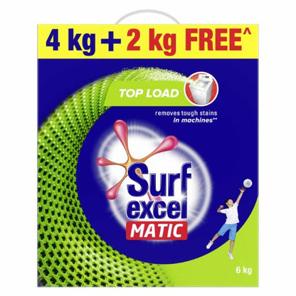 Surf Excel Matic Top Load Detergent Powder 4Kg+2Kg Free
