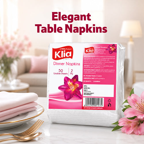 Klia Dinner Napkin 2Ply 38X38 50 pulls