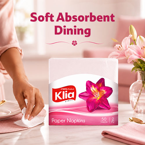 Klia Paper Napkin 2Ply, 50 Pulls (30 cm x 30cm )