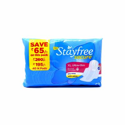 Stayfree Secure Xl Ultrathin Sanpads pack of 40