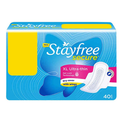 Stayfree Secure Xl Ultrathin Sanpads pack of 40
