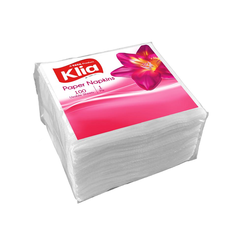 Klia Paper Napkin 1Ply 27X30 pack of 100 pulls