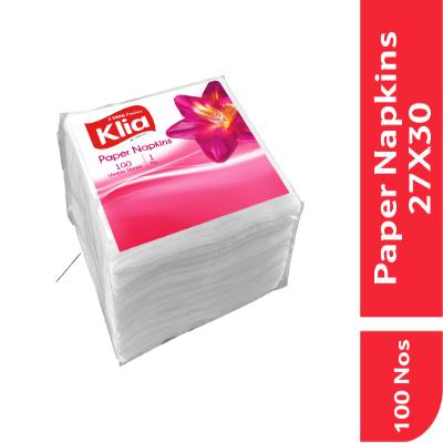 Klia Paper Napkin 1Ply 27X30 Pack Of 100Pulls