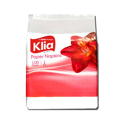 Klia Paper Napkin 1Ply 22X22 pack of 100 pulls