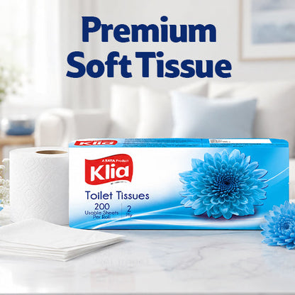 Klia Toilet Tissue 2 Ply Pack Of 10Rolls