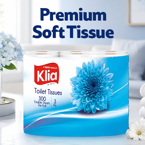 Klia Toilet Tissue 3 Ply Pack Of 6Rolls
