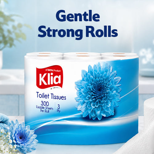 Klia Toilet Tissue 3 Ply Pack Of 6Rolls