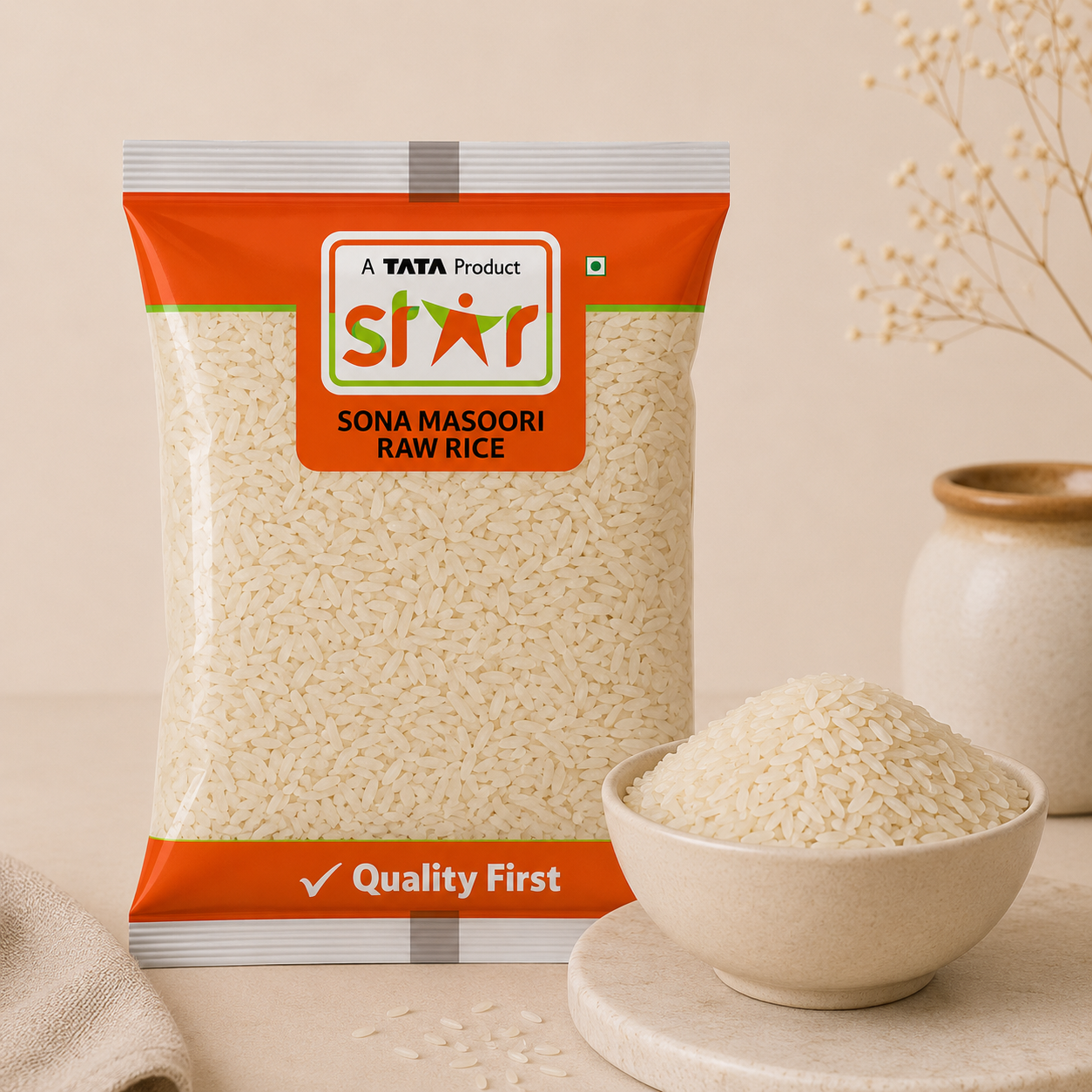 Star Sona Masoori Raw Rice 1 kg