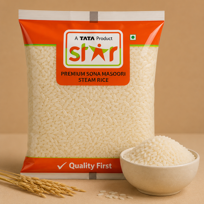 Star Premium Sona Masoori Steam Rice 5 kg