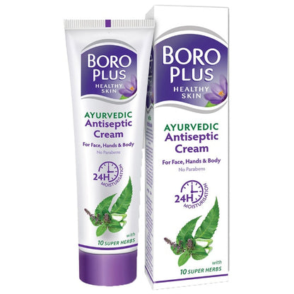 Boro Plus Ayurvedic Antiseptic Cream 24 Hr. Moisturisation 120 ml