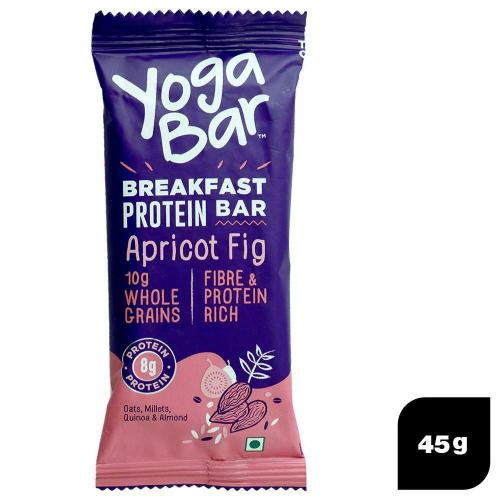 Yogabar Apricot Fig Breakfast Bar 45 gm