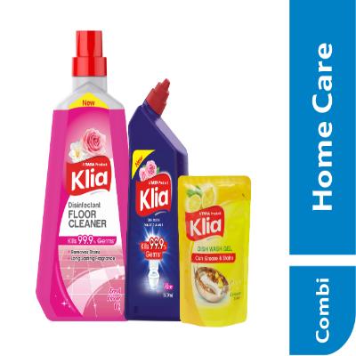 Klia Home Care Combi dfc 1ltr +tc perfumed 500ml + dishwash 250ml