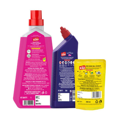 Klia Home Care Combi dfc 1ltr +tc perfumed 500ml + dishwash 250ml