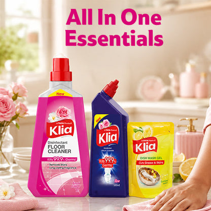 Klia Home Care Combi dfc 1ltr +tc perfumed 500ml + dishwash 250ml