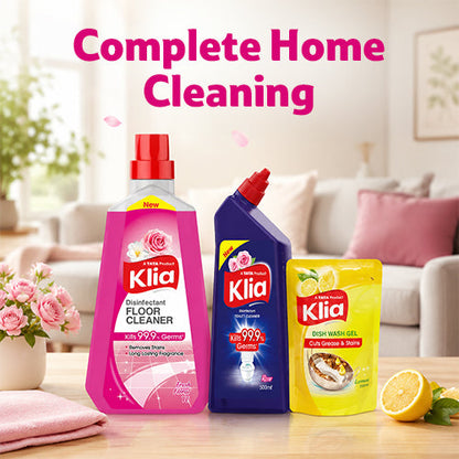 Klia Home Care Combi dfc 1ltr +tc perfumed 500ml + dishwash 250ml