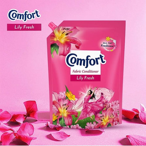 Comfort After Wash Lily Fresh Fabric Conditioner Pouch 2 ltr
