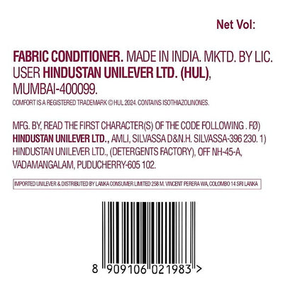 Comfort After Wash Lily Fresh Fabric Conditioner Pouch 2 ltr
