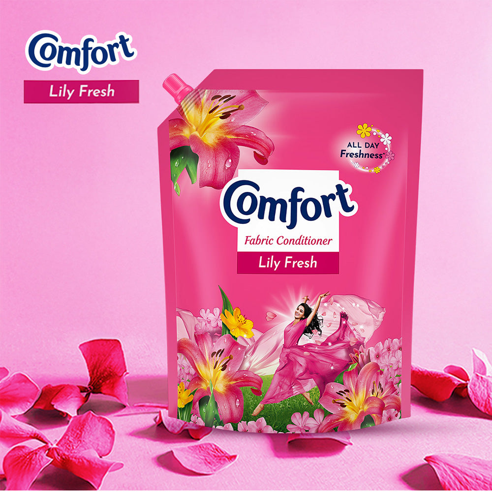 Comfort After Wash Lily Fresh Fabric Conditioner Pouch 2 ltr